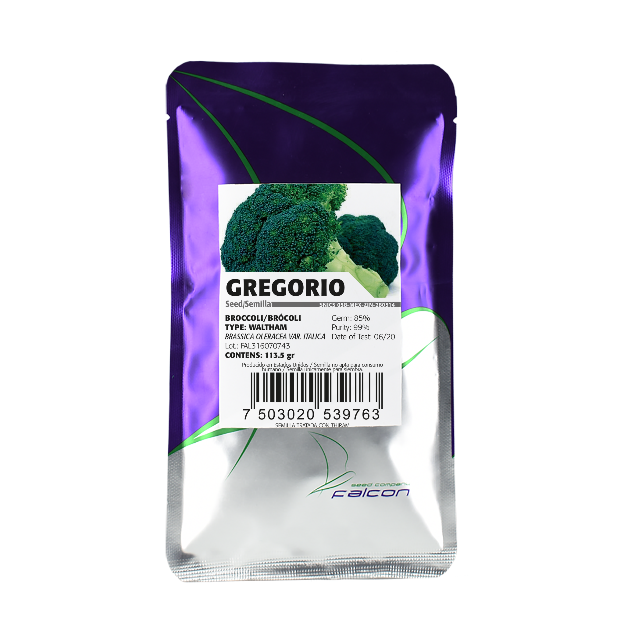 Brócoli PL Gregorio Falcon Seeds